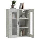 vidaXL Armoire murale suspendue Gris béton 69 5x34x90 cm
