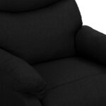 vidaXL Fauteuil de massage Noir Tissu