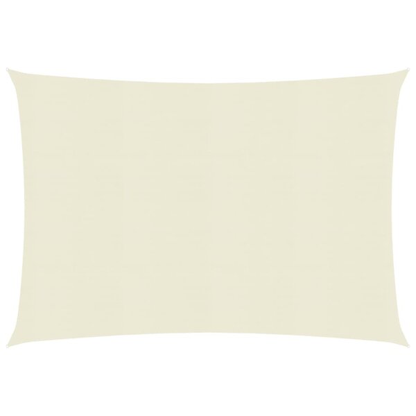 vidaXL Voile d'ombrage 160 g/m² Crème 2 5x3 m PEHD