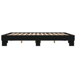 vidaXL Cadre de lit sans matelas noir 180x200 cm