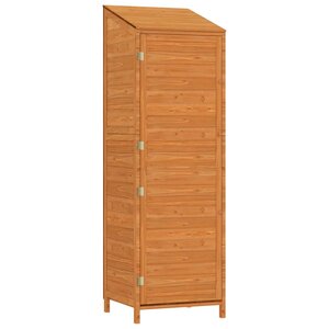 vidaXL Remise de jardin Marron 55x52x174 5 cm Bois de sapin solide