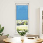 vidaXL Store plissé bleu 45x150 cm largeur du tissu 44 4 cm polyester