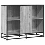 vidaXL Buffet sonoma gris 94x35x76 cm bois d'ingénierie