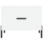 vidaXL Table basse blanc 50x50x40 cm bois d'ingénierie