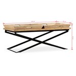 Vidaxl table basse bois de manguier massif 110 x 55 x 42 cm