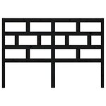 Vidaxl tête de lit noir 156x4x100 cm bois massif de pin