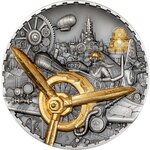 Pièce de monnaie en Argent 20 Dollars g 93.3 (3 oz) Millésime 2025 Steampunk AVIATION