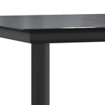 vidaXL Ensemble à manger jardin coussins 7 Pièces gris poly rotin verre