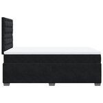 vidaXL Sommier à lattes de lit avec matelas Noir 120x200 cm Velours
