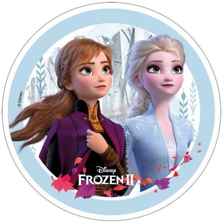 Disque azyme La Reine des Neiges 2 - Elsa & Anna