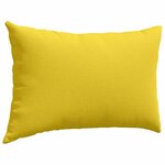 vidaXL Coussins de canapé 2 Pièces Jaune clair 60 x 40 cm tissu