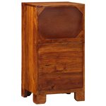 vidaXL Guéridon téléphone Marron 40 x 35 x 75 cm Bois d'acacia massif