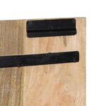 vidaXL Tête de lit 160 cm bois de manguier brut massif
