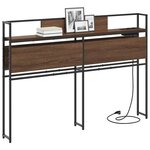 vidaXL Tête de lit de rangement Chêne marron 120 cm Bois d'ingénierie