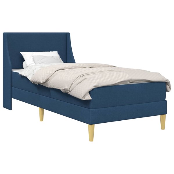 vidaXL Cadre de lit avec matelas avec tête de lit Polyester