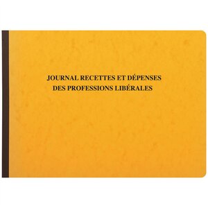 Piqûre 27x38cm Journal Recettes Dépenses Professions libérales 80 pages Aléatoire EXACOMPTA