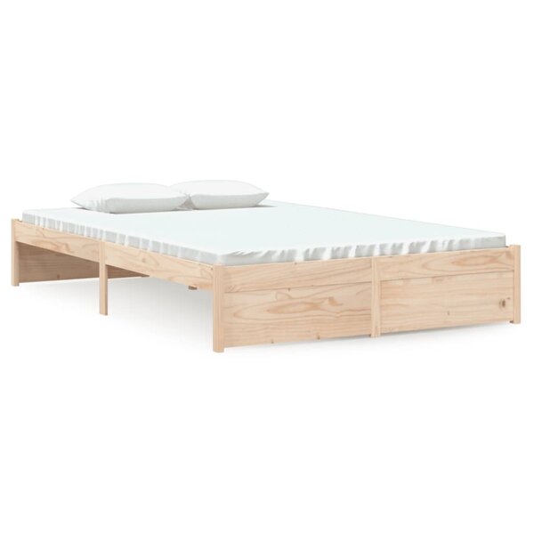 vidaXL Cadre de lit sans matelas bois massif 120x190 cm