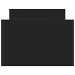 vidaXL Cadre de lit sans matelas noir 100x200 cm