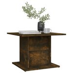 vidaXL Table basse chêne fumé 55 5x55 5x40 cm bois d'ingénierie