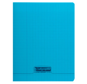 Cahier piqué POLYPRO 17x22 cm 140 p séyès 90g Bleu CALLIGRAPHE