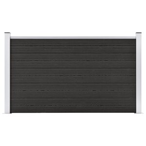 vidaXL Clôture de jardin WPC 180x105 cm Gris