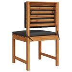 vidaXL Chaise de jardin 2 Pièces Marron 50 x 50 x 91cm