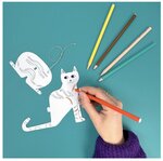 Kit creatif Chats a colorier