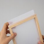 Kit cadre en bois avec fleurs séchées