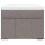vidaXL Sommier à lattes de lit avec matelas Taupe 100x200 cm Tissu