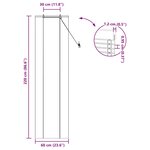 vidaXL Store de Fenêtre avec des rideaux Marron 60 x 220 cm Bambou