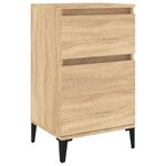 vidaXL Table de chevet chêne sonoma 40x35x70 cm