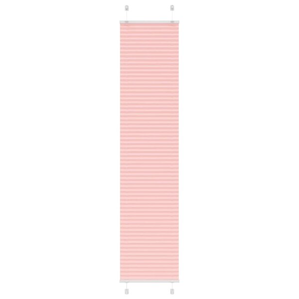 vidaXL Store plissé rose 40x200 cm largeur du tissu 39 4 cm polyester