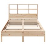 vidaXL Lit bibliothèque sans matelas 140x200 cm bois massif de pin