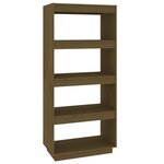 vidaXL Bibliothèque/Séparateur de pièce Marron miel 60x35x135 cm Pin