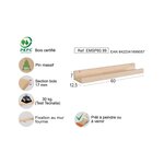 Étagère en pin kit line 60 cm