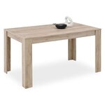 Table à manger 135x80 chêne gris 6 places
