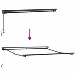 vidaXL Auvent Rétractable Anthracite 300x250 cm tissu