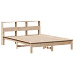 vidaXL Lit bibliothèque sans matelas 160x200 cm bois massif de pin