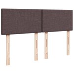 vidaXL Sommier à lattes de lit avec matelas Marron foncé 140x190 cm