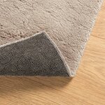 vidaXL Tapis HUARTE à poils courts doux et lavable sable 160x160 cm