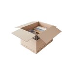 Pack and Move - Lot 20 cartons déménagement XXL - 80 x 60 x 50 cm - Poignées renforcées - 2 adhésifs offerts