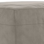 vidaXL Banc Gris clair 70x35x41 cm Velours