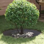 vidaXL Anneau Arbre Plat Noir Ø40/70 cm en Acier