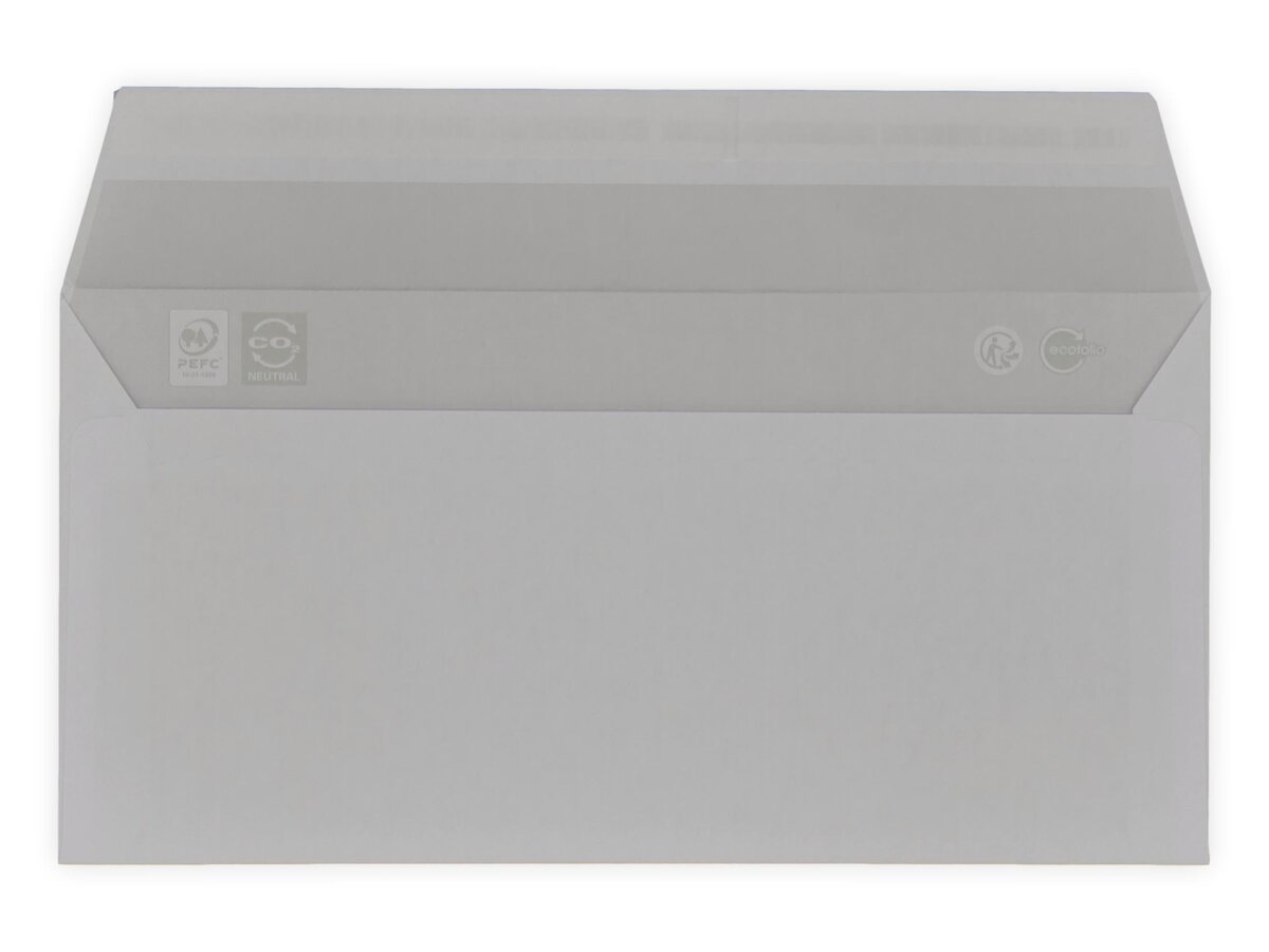 Transparante hoezen, premium kwaliteit, 110 x 220 mm (DIN lang), wit