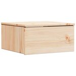 vidaXL Table de chevet Marron 37 x 35 x 18 5 cm Bois massif en pin