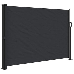 vidaXL Auvent latéral rétractable noir 140x500 cm