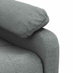 vidaXL Fauteuil de massage Gris foncé Tissu