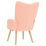 vidaXL Fauteuil relaxant Rose 62 x 67 x 95.5 cm tissu