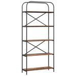 vidaXL Étagère Bois ancien 80 x 30 x 183 cm Bois d'ingénierie
