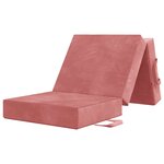 vidaXL Canapé-lit pliable 90 x 67 x 45 cm Rose